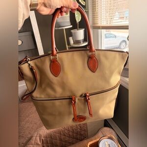 Dooney & Bourke Red and Brown Interior